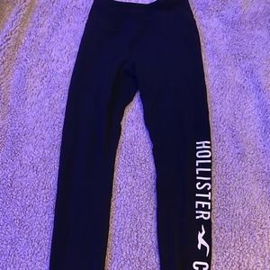 Hollister leggings! says hollister california on it
